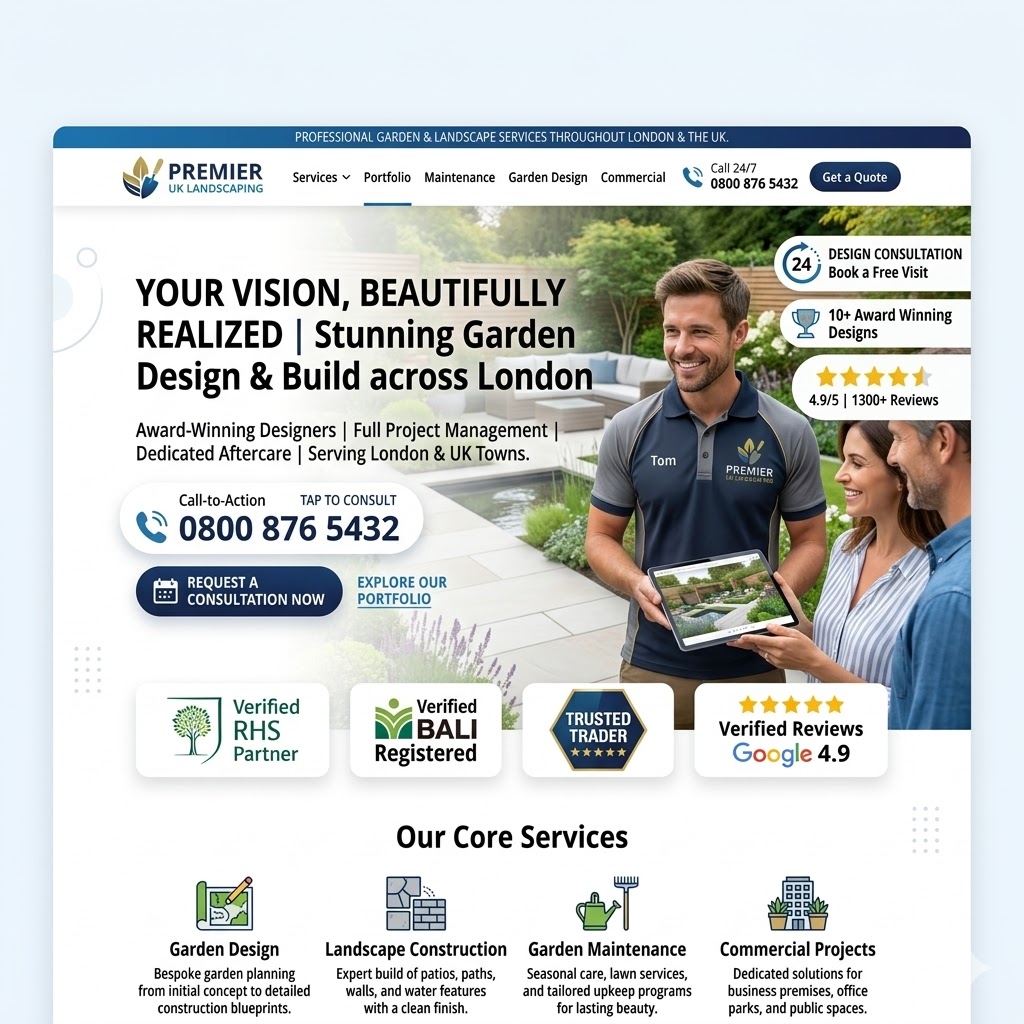 Landscaping Website Preview